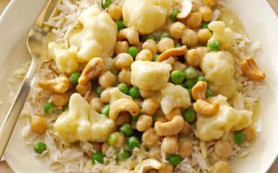 Garbanzo-Vegetable Green Curry